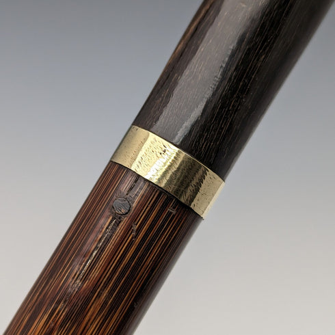 Early 20th Century British Antique Men's Cane Horn Handle 89cm